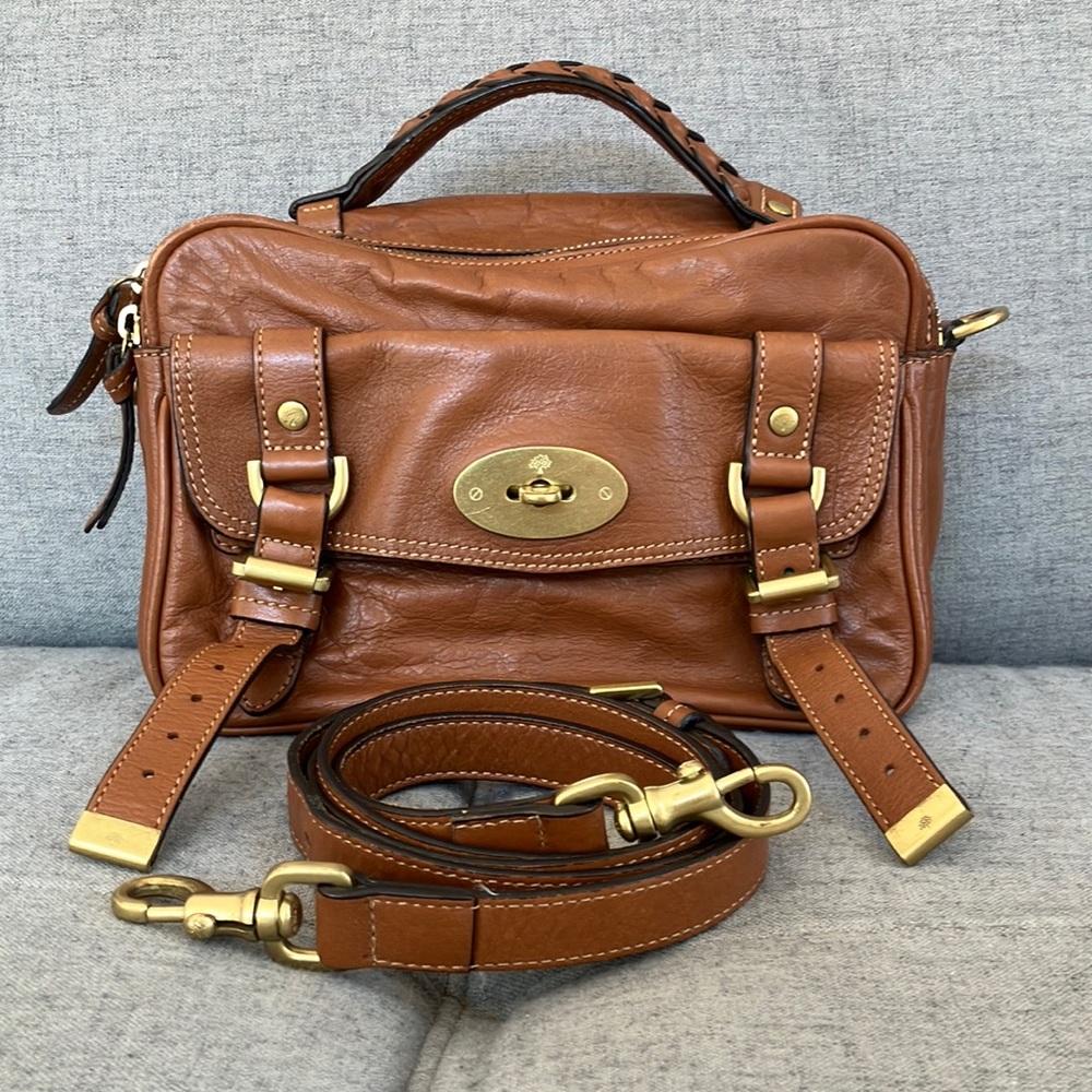 Mulberry Alexa Postman’s Lock Camera Bag in Oak (style from 2011)